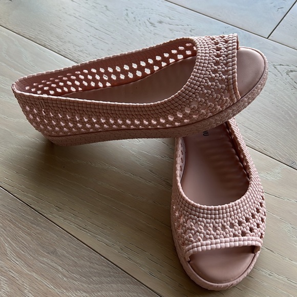 Melissa x Jason Wu jelly pink peep-toe flats. Size 8 US / 39 EU - Picture 3 of 7